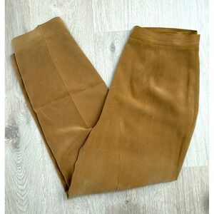 Vintage Chaus Silk Tailored Trouser Pants Preppy Quiet Luxury Old Money Timeless